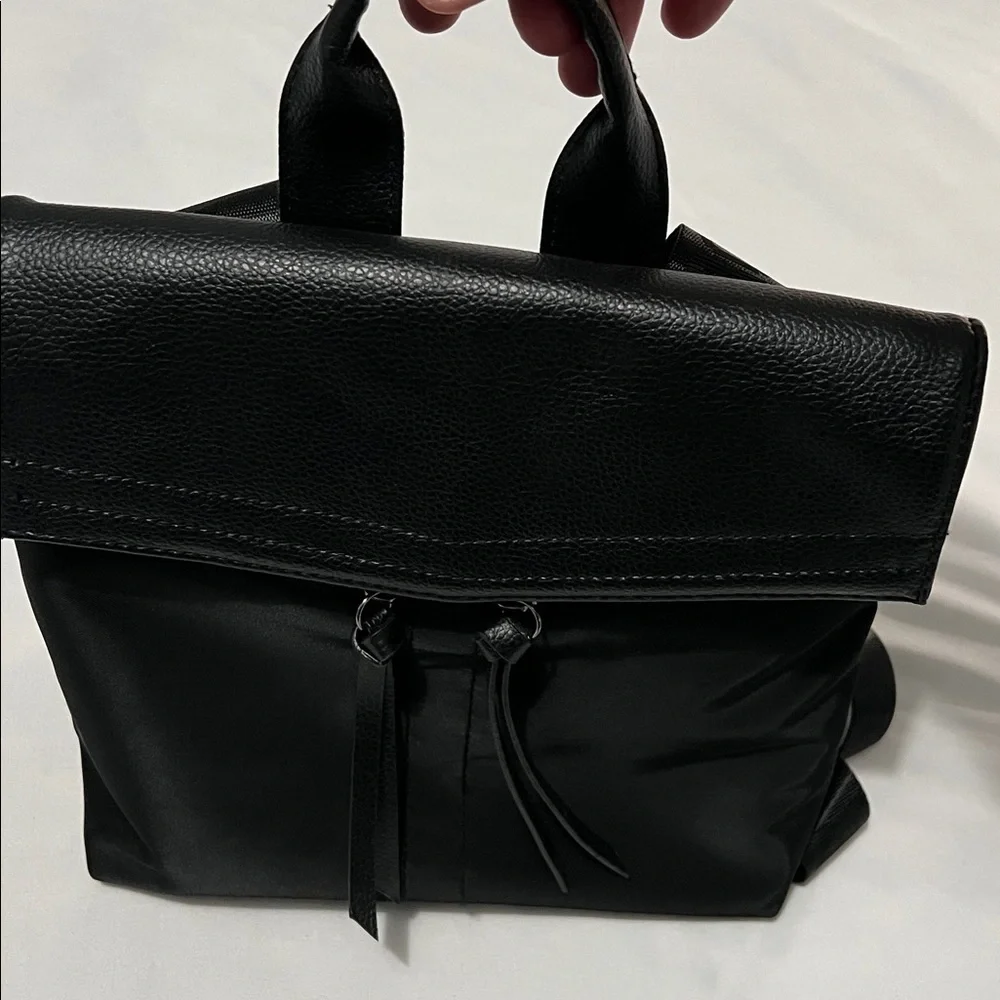 Botkier Black Vinyl Trigger Backpack